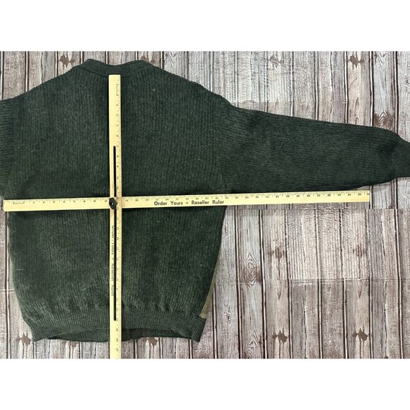 Burberry mohair blend Suede Leather Cardigan Sweater jacket Size L - Picture 3 of 10